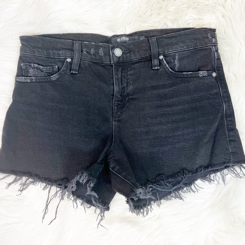Women’s Hudson Gemma Black Denim Shorts 26